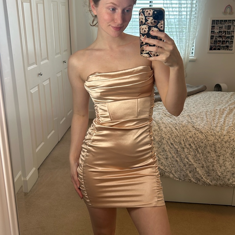 Oh Polly Satin Dress